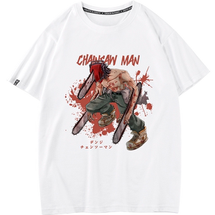 秀洛T恤短袖周边男学生链锯人漫画女波奇塔动漫二次元t恤电锯人