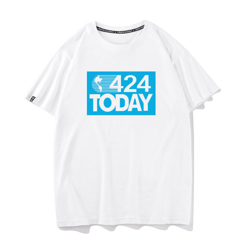 秀洛中餐厅同款t恤衣服短袖男女服宽松424半袖打底衫