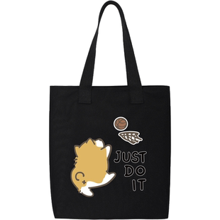 秀洛柯基周边帆布包投篮球狗狗图案手提包购物袋书包单肩补课班用