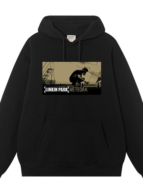 秀洛Linkin Park Meteora林肯公园卫衣摇滚乐队连帽美式复古上衣