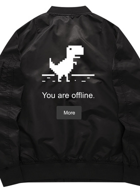 秀洛github谷歌IT狂人小恐龙章鱼猫周边程序员卫衣男外套秋冬夹克