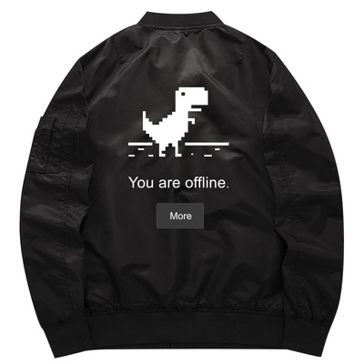 秀洛github谷歌IT狂人小恐龙章鱼猫周边程序员卫衣男外套秋冬夹克