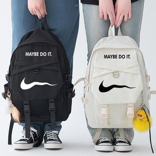 秀洛maybe do it双肩背包恶搞有情绪懒人初中小学生双肩包书包