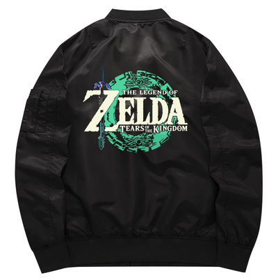 王国之泪周边二次元外套秋冬cos服衣服加厚飞行夹克塞尔达传说