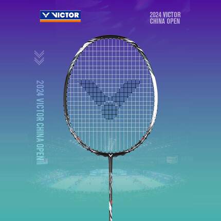 威克多VICTOR胜利2024中国公开赛限定版银牙之刃黑龙牙羽毛球拍