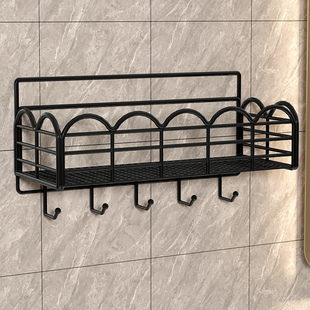 浴室置物架卫生间架子厕所免打孔墙上挂墙洗澡间收纳架洗手间壁挂