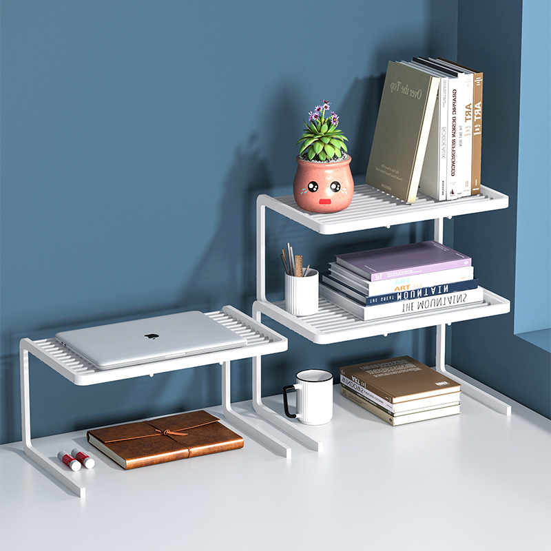 桌面置物架杯架杯子收纳架厨房台面多层架子办公室书架宿舍卫生间