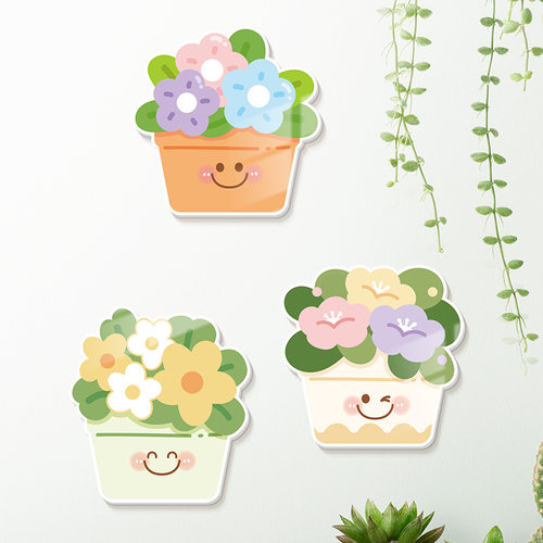 花朵遮丑补洞装饰立体墙贴