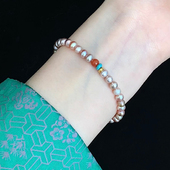 新中式 朱嫣 手链天然南红999足金国风手链玉石淡水珍珠手饰女