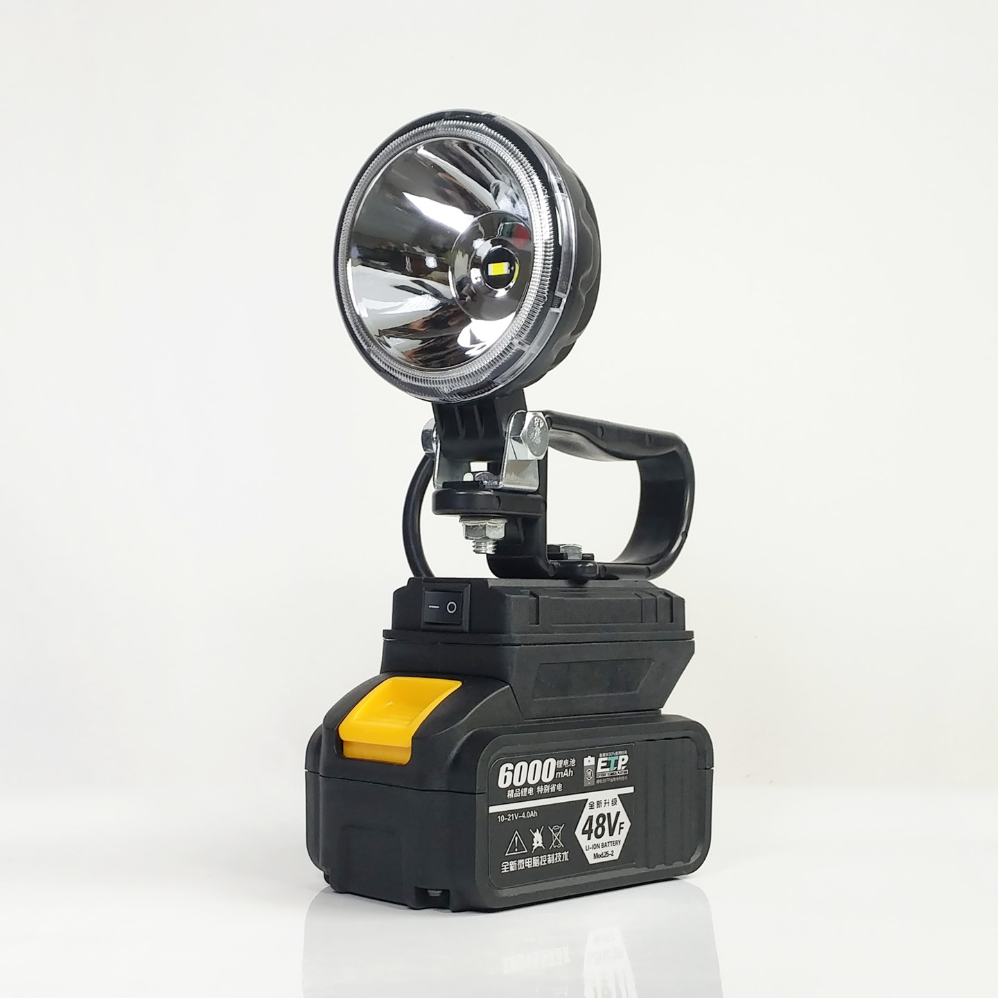 手提款聚光灯适用于大艺款锂电池工作灯应急灯维修灯探照灯带USB