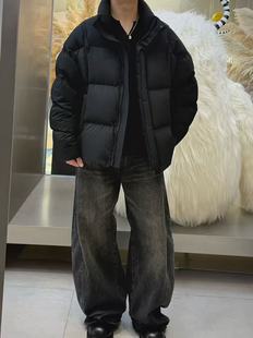 目写高货韩系冬季男加厚保暖羽绒服立领拉链短款外套90绒面包服潮