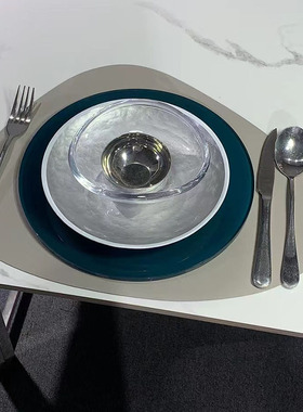 特价轻奢餐盘摆台套装西餐盘摆设销售处样板房样板间专用饰品