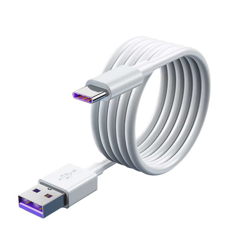 宜客莱(ECOLA)Z38WT-015 白色 USB转Type-C数据线 6A充电+数据传输二合一 1.5米