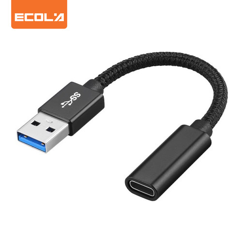 宜客莱（ECOLA）CB3-AC USB3.2转Type-C母口转换器 OTG数据转接线