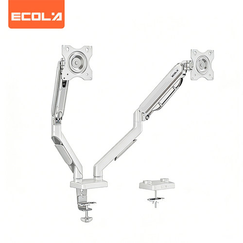 宜客莱(ECOLA) F82WT 白色 铝合金显示器支架双臂