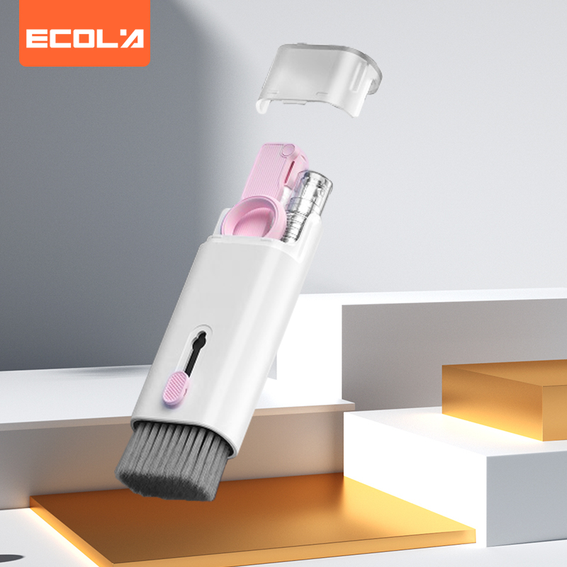 宜客莱（ECOLA）键盘清洁刷电脑除尘刷耳机清洁笔清灰毛刷多功能耳机充电仓EL32