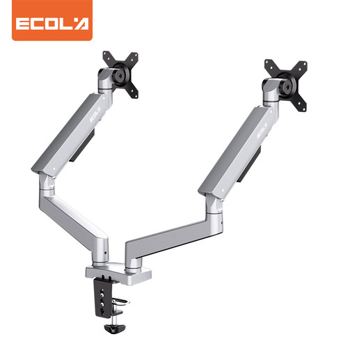 宜客莱（ECOLA)F102SV 银色 铝合金显示器支架加长双臂