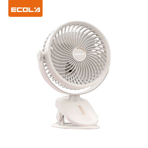 宜客莱/ECOLA 三档180°可调节桌面USB小风扇FN2 白色