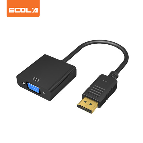 宜客莱（ECOLA）CB3-DPV DP转VGA转换器 高清1080P公对母全铜线芯