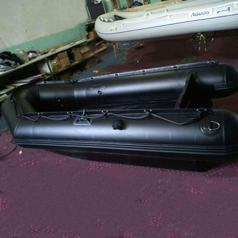 双体冲锋舟快艇 铝合金底加厚耐磨4人充气皮划艇专业海钓船钓鱼船