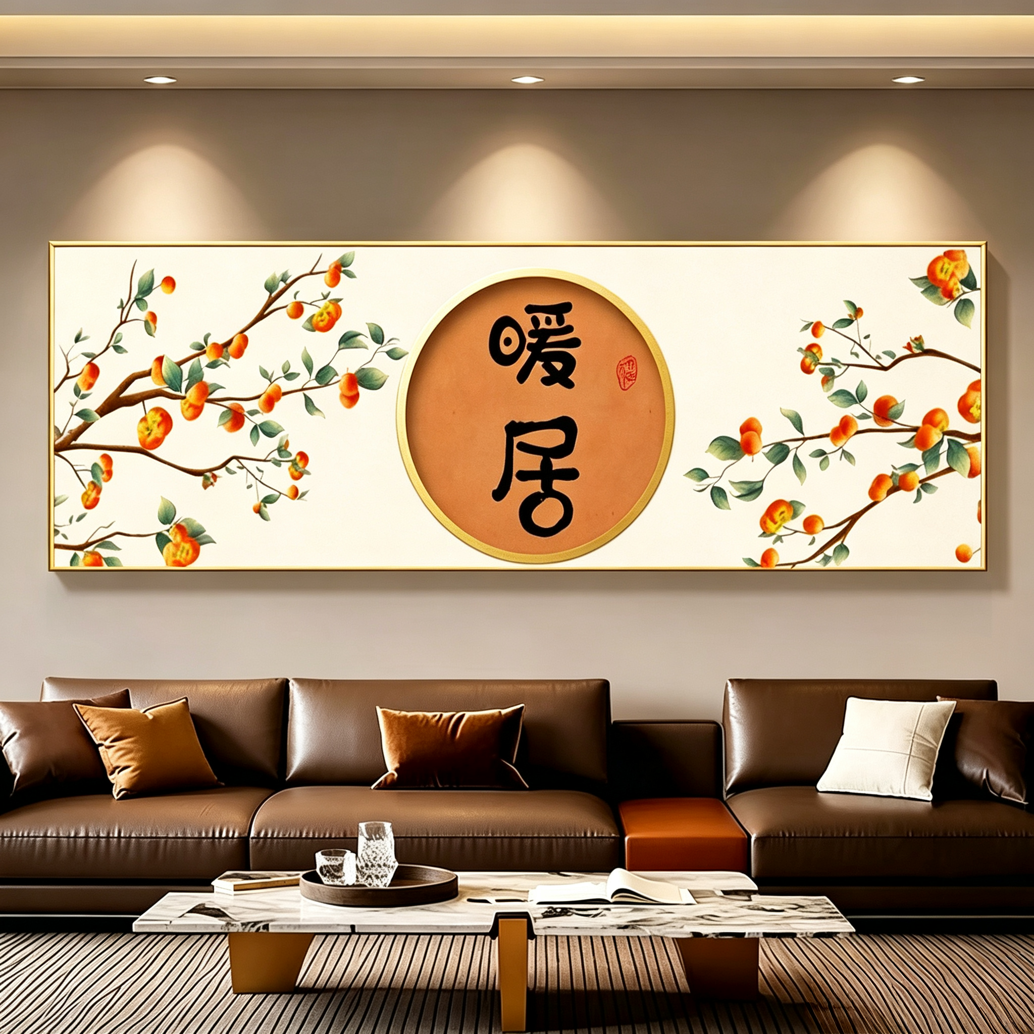 十字绣暖居2026新款卧室书房餐厅公寓挂画手工针线绣高级感
