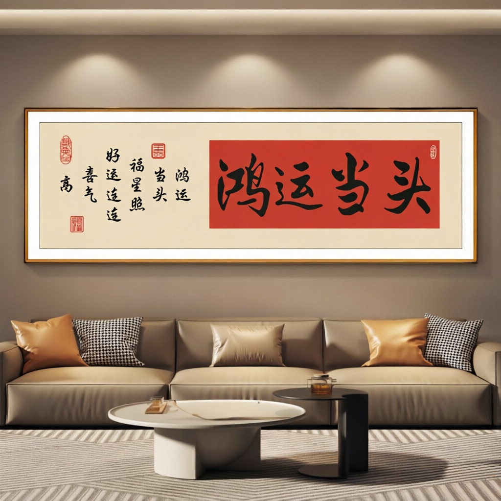 十字绣马年鸿运当头2026新款办公室店铺自己手工针线满绣寓意好