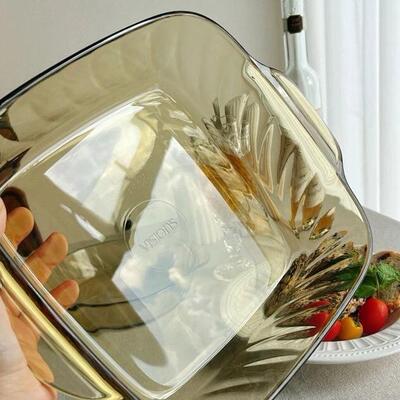 康宁璃烤烧烤盘耐高温微波炉烤箱