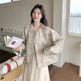 【现货】风提花皮衣两面穿外套8806-P175-K238，女装短外套，2C207