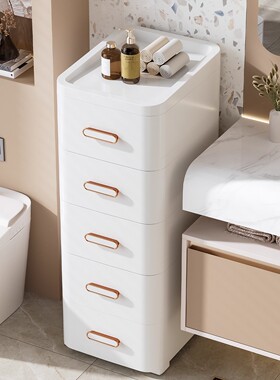 日本进口MUJIE夹缝收纳柜缝隙置物架厨房侧面卫生间床头柜储物柜