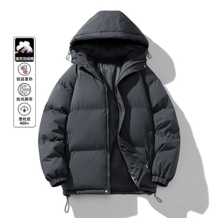 晋江高档棉服冬季羽绒棉衣加厚男女款潮牌连帽外套宽松大码面包服