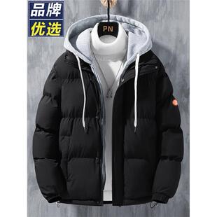 晋江高档棉服男款品牌优选羽绒棉服男加厚连帽外套冬韩版男士潮流
