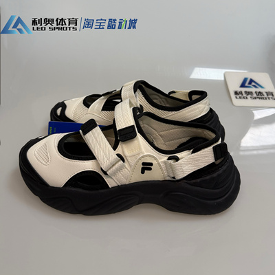 FILA斐乐玛丽珍女款凉鞋2025夏季凉拖魔术贴海螺沙滩鞋T12W321401