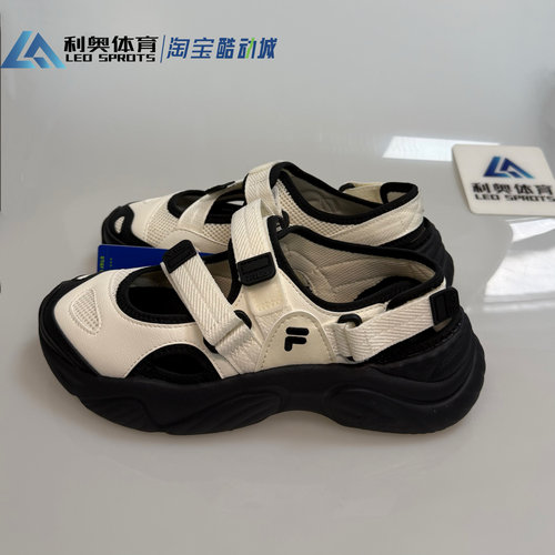 FILA斐乐玛丽珍女款凉鞋2025夏季凉拖魔术贴海螺沙滩鞋T12W321401
