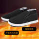 冬季 保暖防滑布鞋 加绒加厚老北京布鞋 工作一脚蹬懒人棉布鞋 男棉鞋