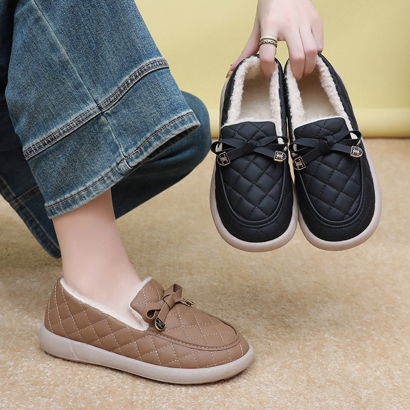 雪地靴女外穿加厚冬季新款老北京棉鞋加绒毛毛鞋一脚蹬豆豆棉鞋,女鞋,时尚雪地靴,淘宝优惠券,粉丝福利购,淘宝优惠卷