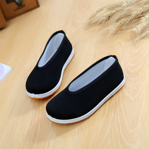 新款透气防滑舞台黑色表演鞋
