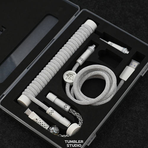 Tumbler studio 库洛米客制化键盘线RGB航插线发光键盘线三段式