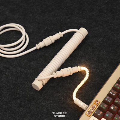 Tumbler studio 客制化键盘线RGB航插线发光键盘线三段式航插线