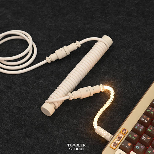 Tumbler studio 客制化键盘线RGB航插线发光键盘线三段式航插线