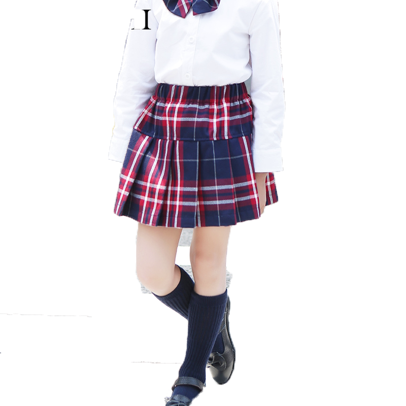 春秋款大童半身裙百褶校服