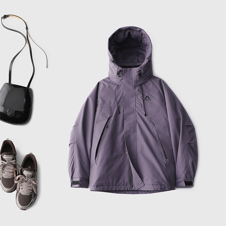 男女同款90白鸭绒加厚保暖冲锋衣