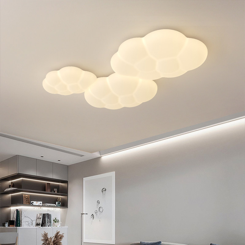 简约现代 奶油风格吸顶灯led客厅灯 智能 卧室书房顶灯儿童房云朵