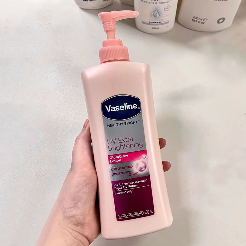 【百亿】Vaseline/凡士林粉色版烟酰胺身体乳400ml*2