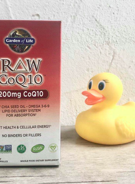 Garden生命of花园Life辅酶Q10支持RAW心血管CoQ胶囊心脏健康200mg
