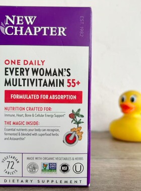 新章NewChapter女性55+岁以上Daily综合复合多种维生素women72/96