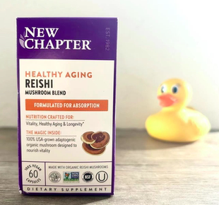 New Chapter新章有机灵芝Healthy健康Aging氧化免疫Reishi/28.01