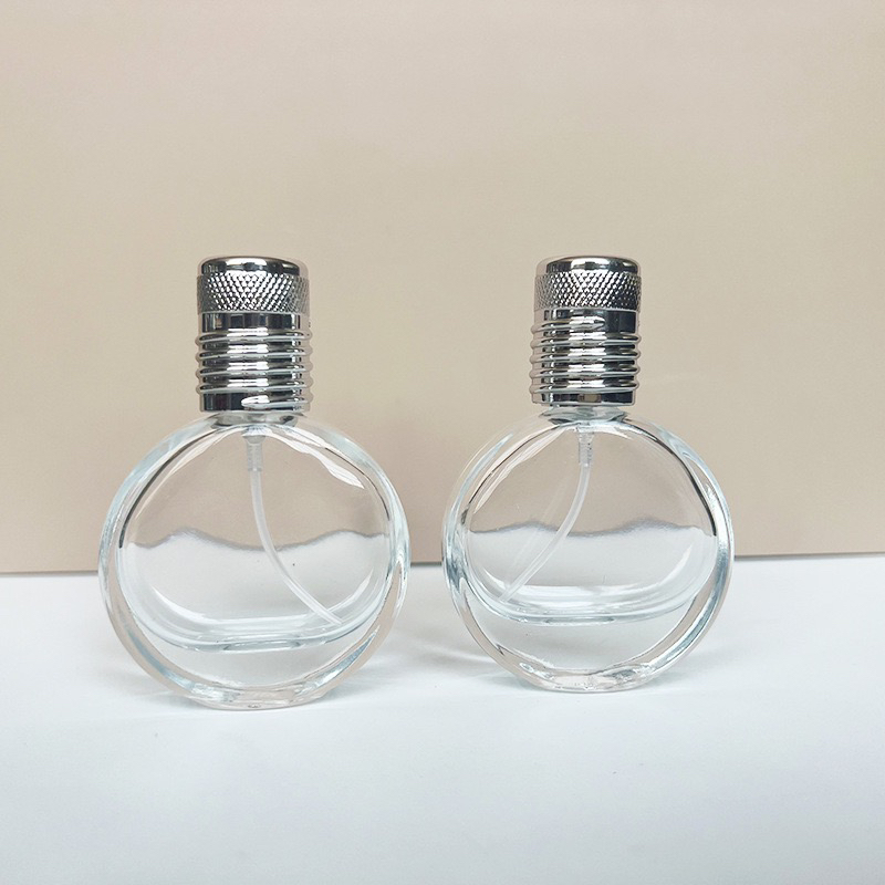 宇兮YUXI 25ml 螺口玻璃香水瓶/化妆品分装便捷喷雾按压空瓶