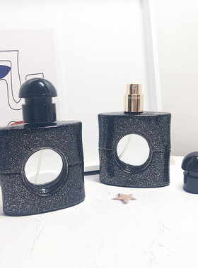 宇兮YUXI 螺口香水分装瓶喷雾瓶玻璃瓶30毫升黑色高档小样替换瓶