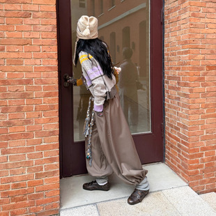 」日本进口精纺羊毛时髦休闲束脚灯笼裤 TZCO 25冬「栗子裤