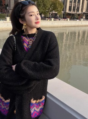 TZCOx康赛尼ICCI2022早春独立设计款重工针织波西米亚外套